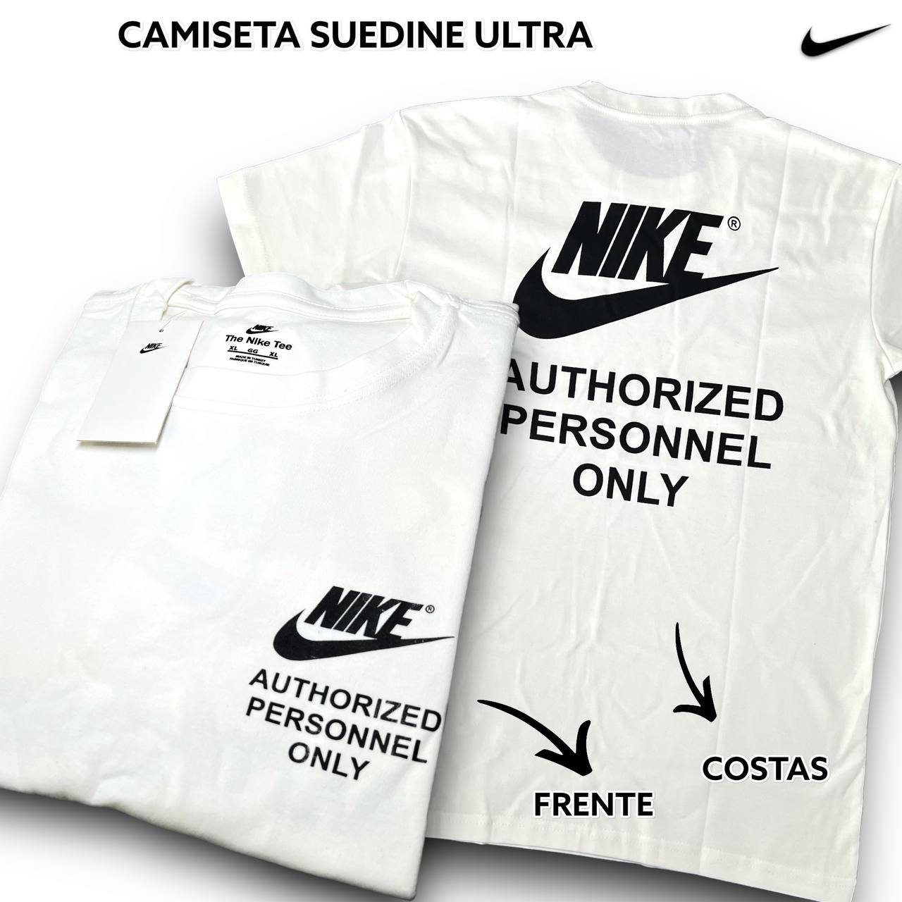 Camiseta Suedine 1:1 ULTRA - NIKE arte em DTF frente e costas 