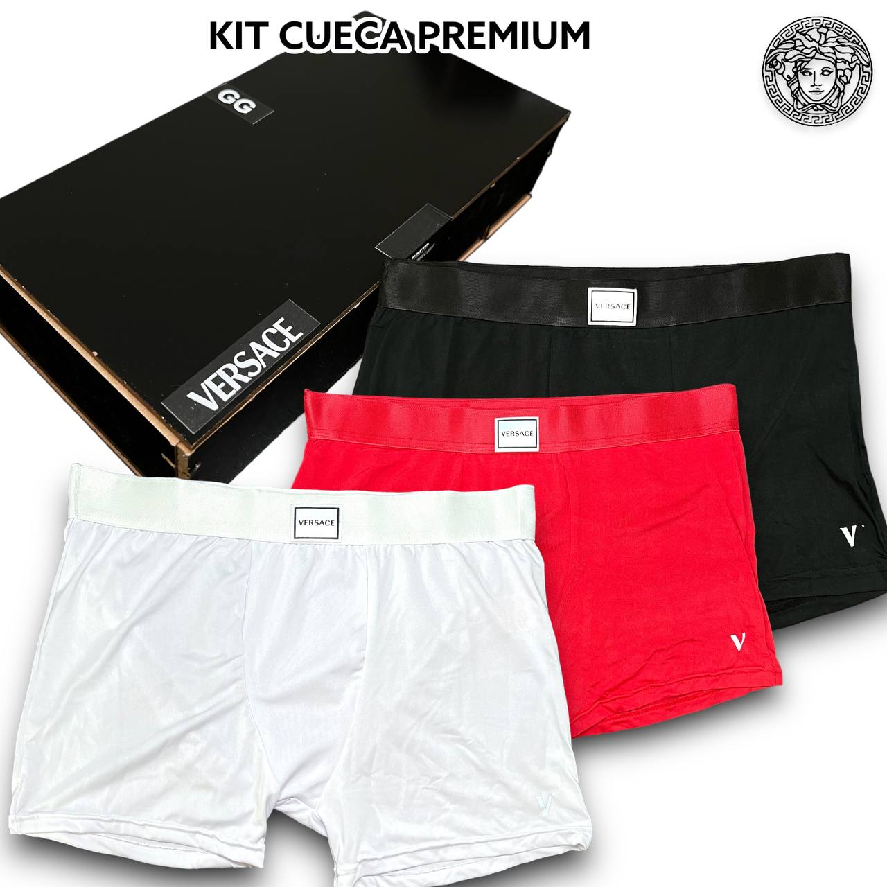  Kit Cueca Premium na caixa de MADEIRA