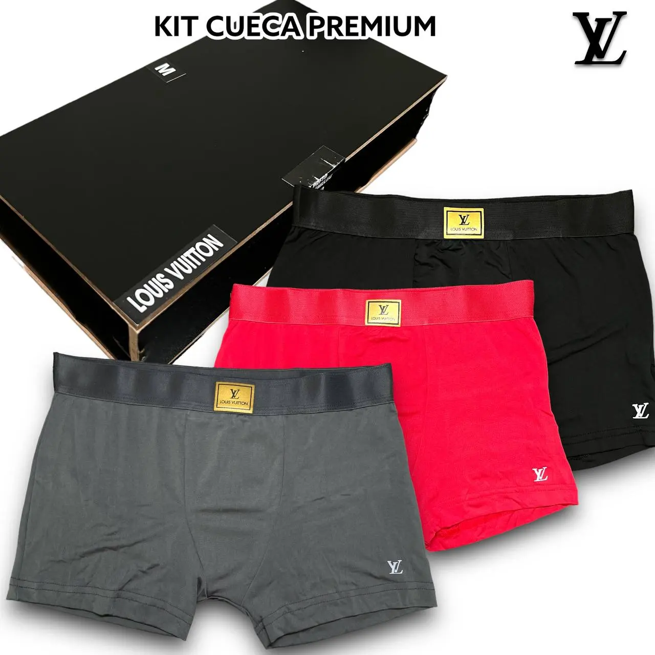 Kit Cueca Premium na caixa de MADEIRA 