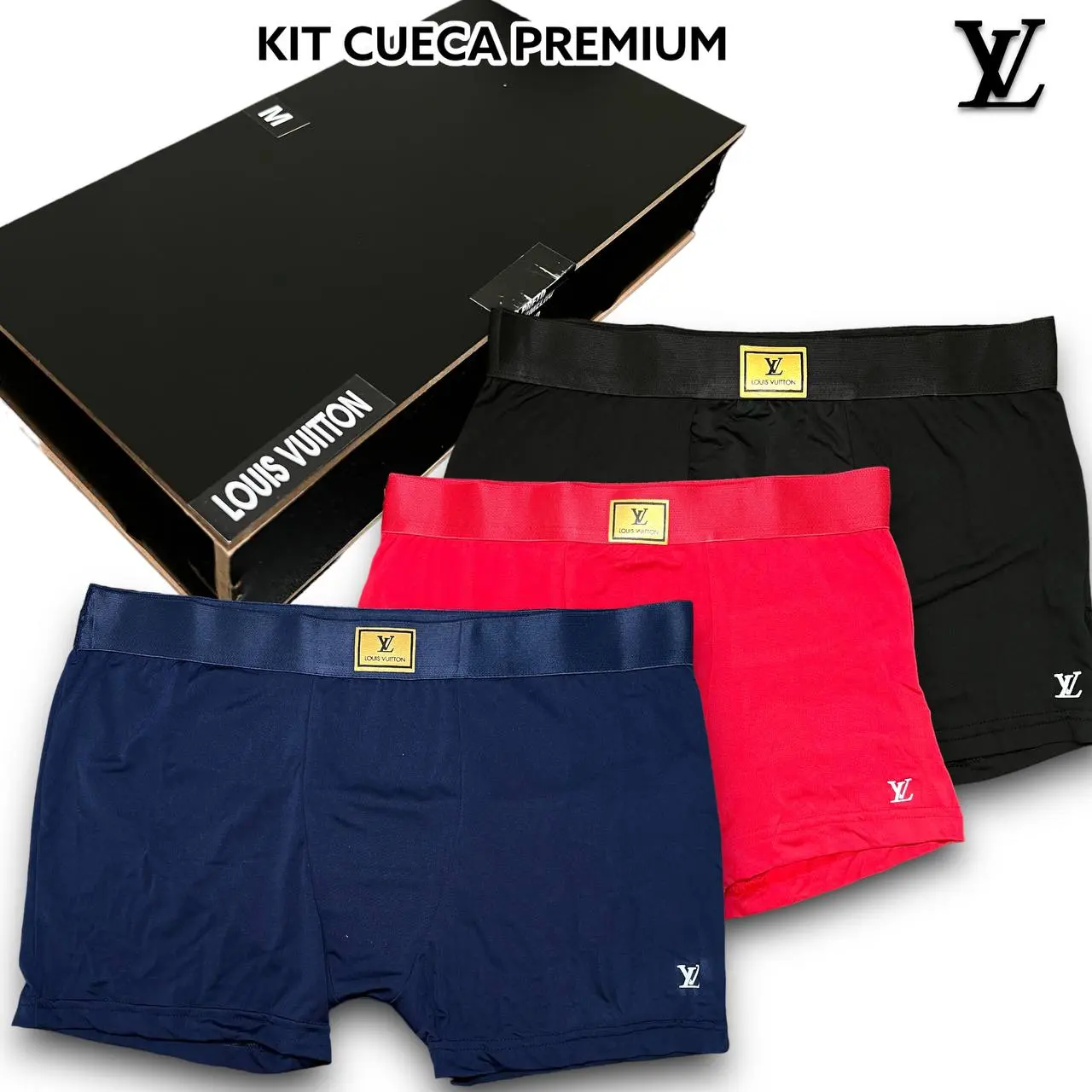 Kit Cueca Premium na caixa de MADEIRA 