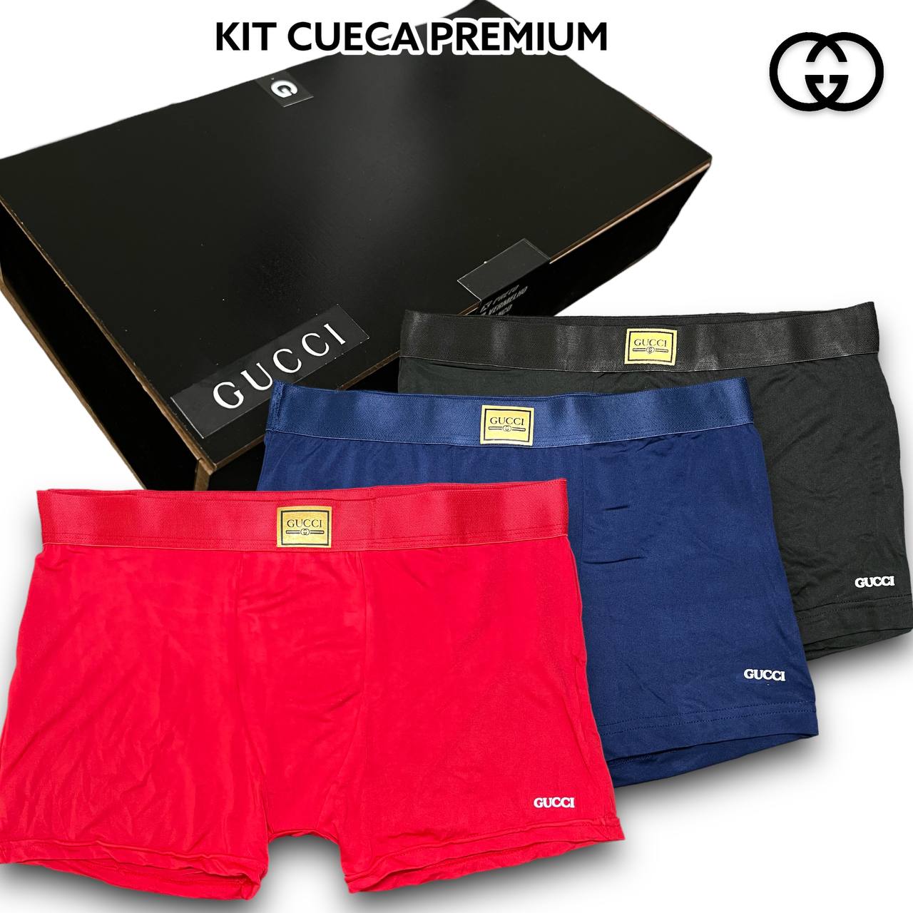 Kit Cueca Premium na caixa de MADEIRA 