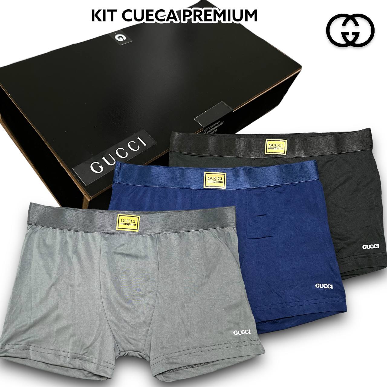 Kit Cueca Premium na caixa de MADEIRA 