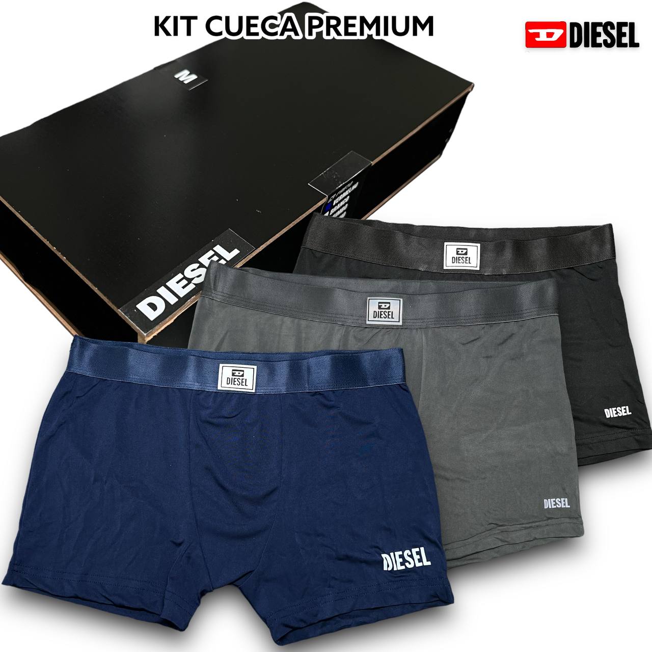 Kit Cueca Premium na caixa de MADEIRA