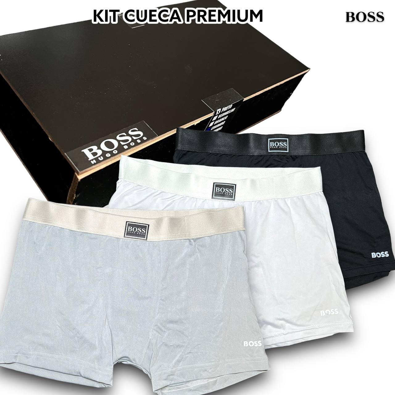 Kit Cueca Premium na caixa de MADEIRA