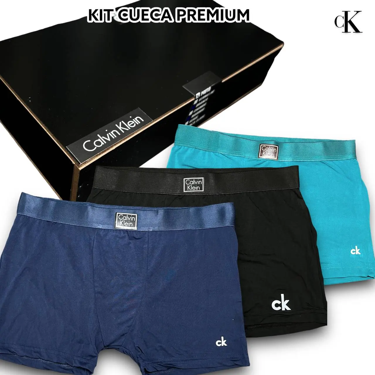 Kit Cueca Premium na caixa de MADEIRA
