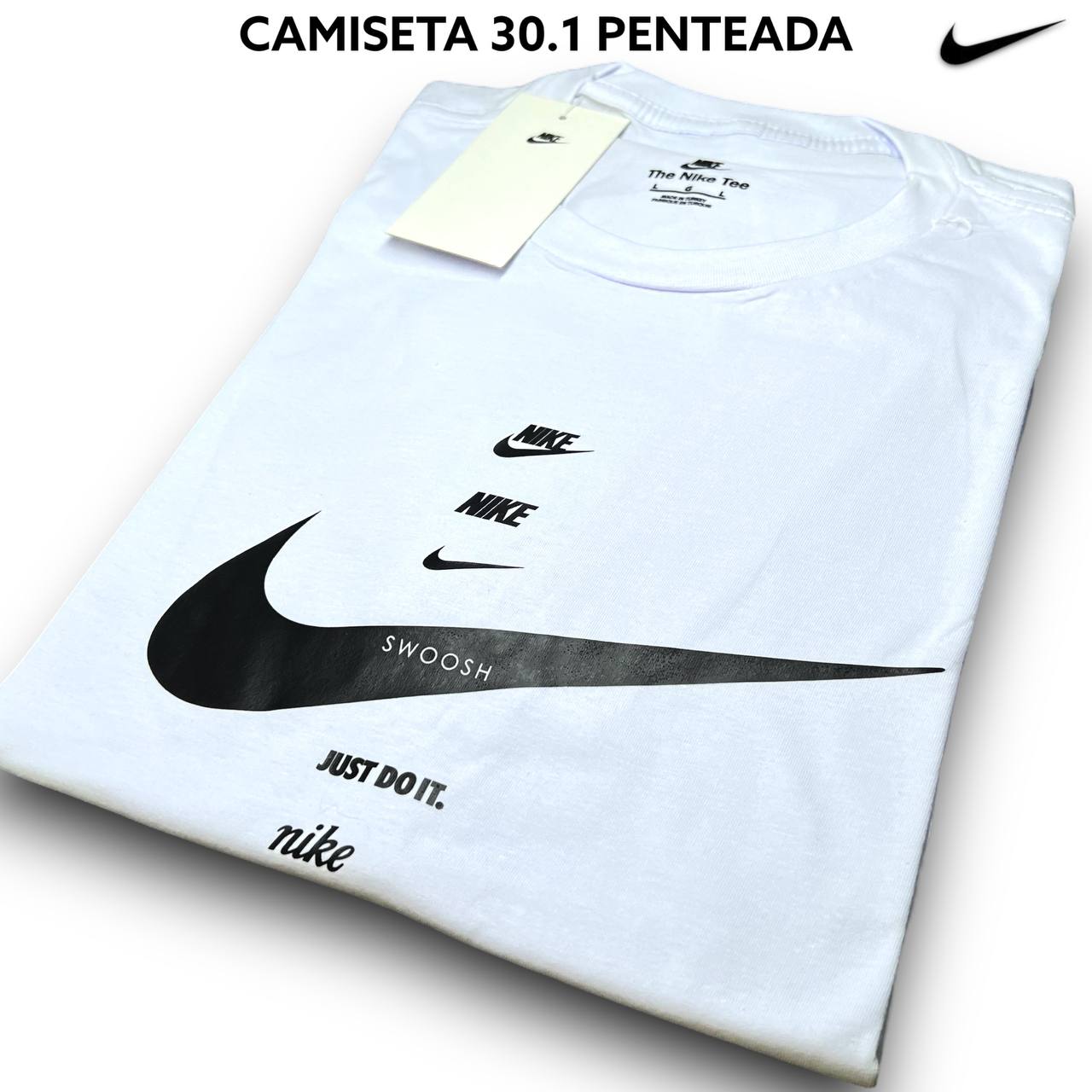 Camiseta 30.1 Penteada - NIKE arte em DTF