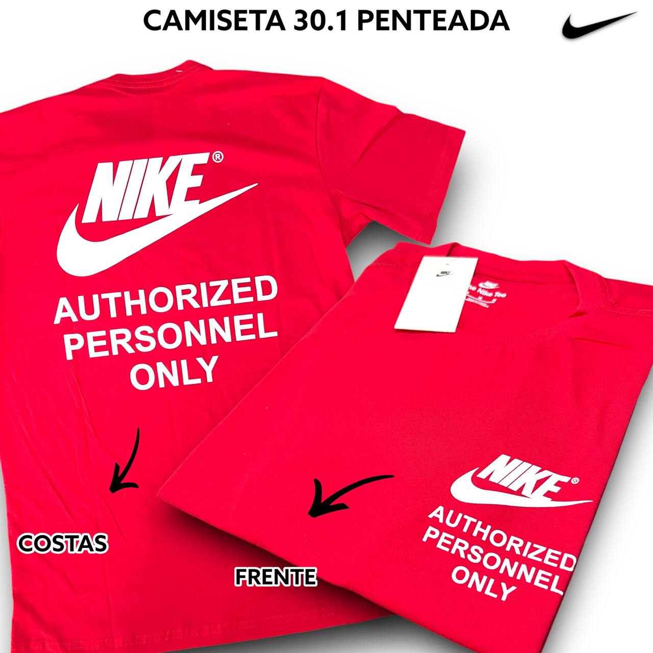Camiseta 30.1 Penteada - NIKE arte em DTF