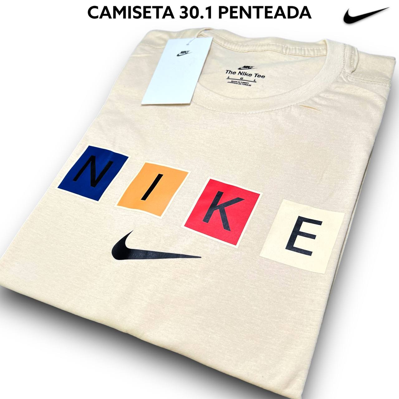 Camiseta 30.1 Penteada - NIKE arte em DTF
