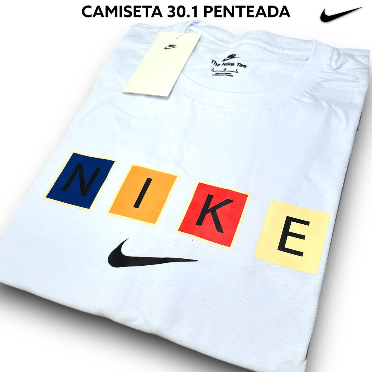 Camiseta 30.1 Penteada - NIKE arte em DTF