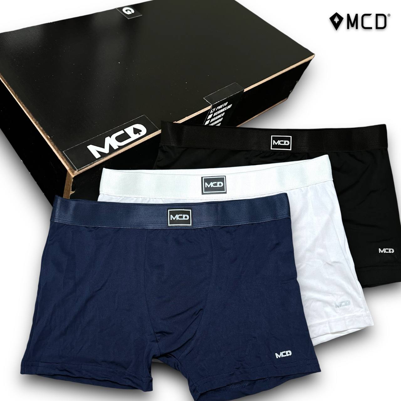 Kit Cueca Premium na Caixa de MADEIRA