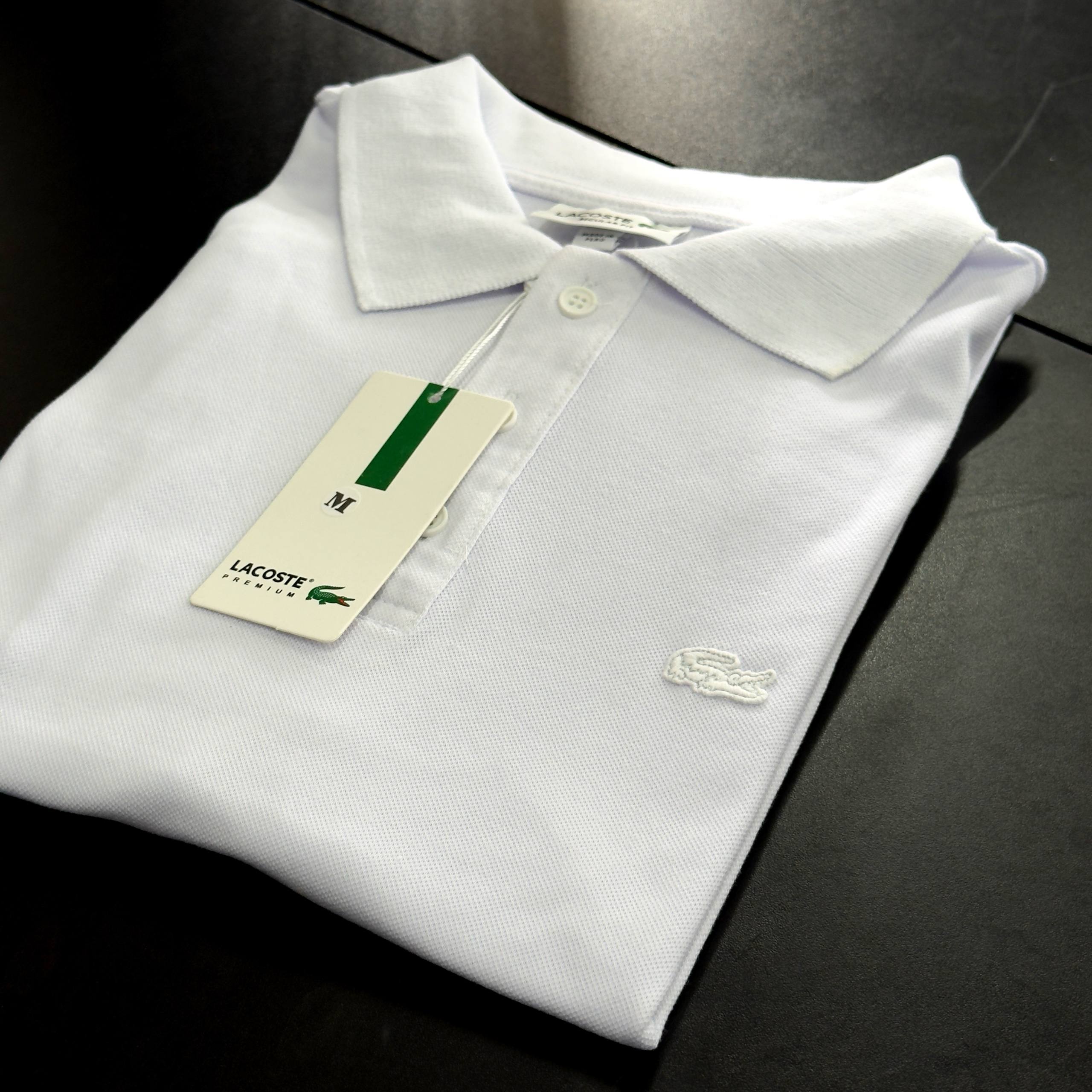 Camisa Polo Lacoste piquet dupla importada 