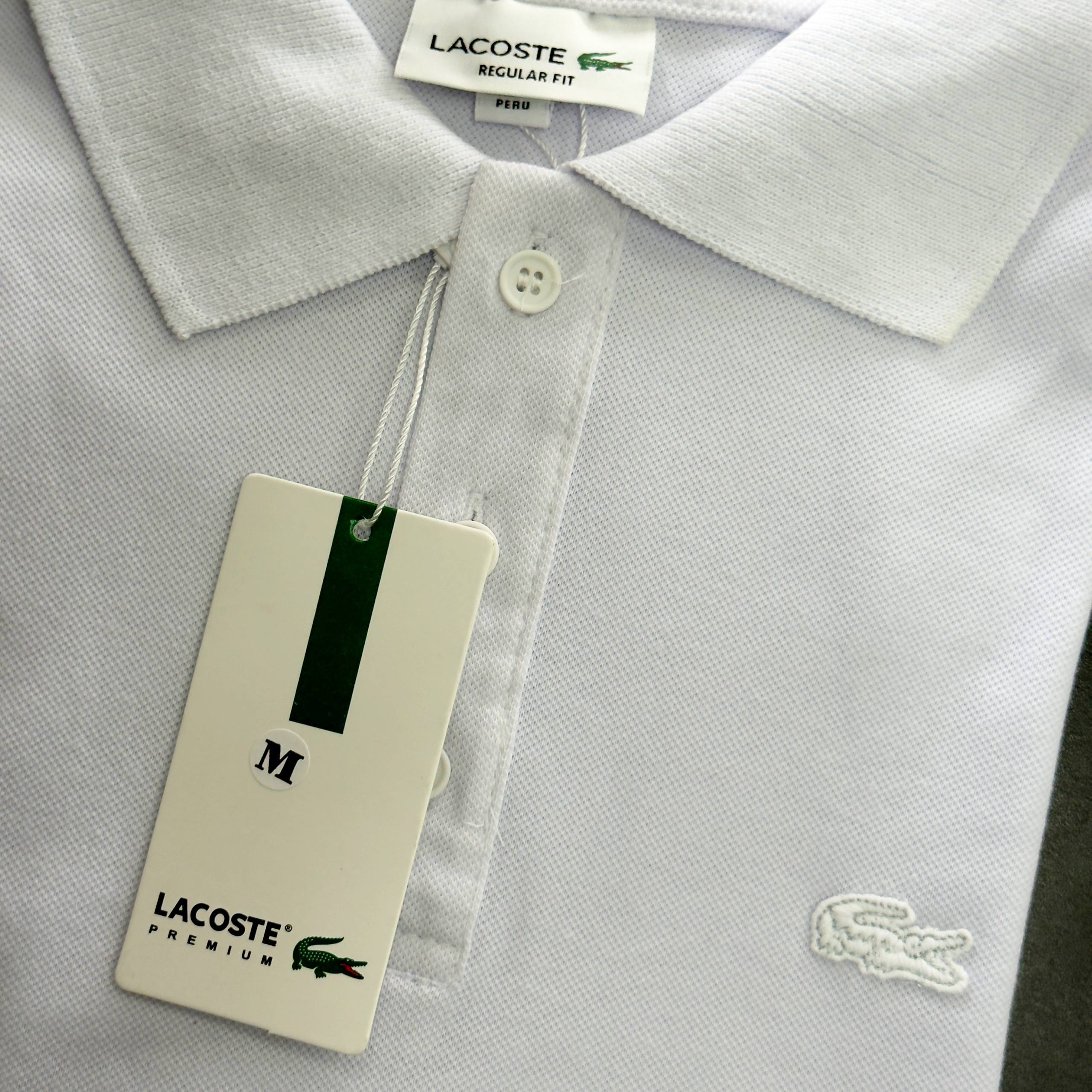 Camisa Polo Lacoste piquet dupla importada 