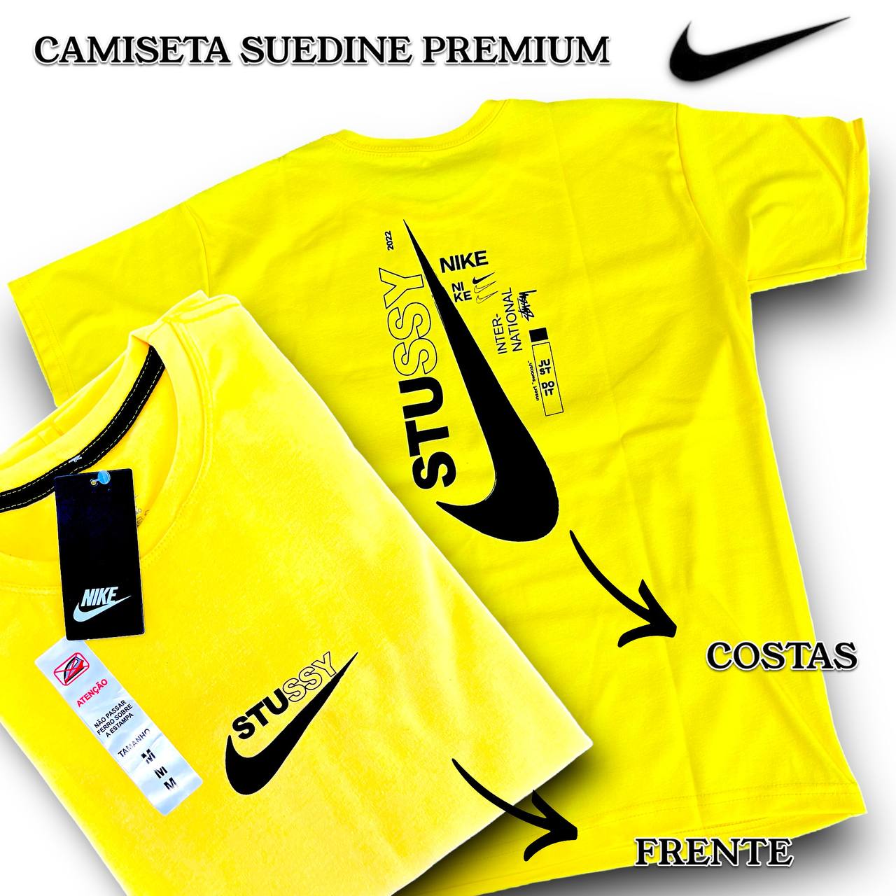 Camiseta Suedine Premium NIKE arte em Silk