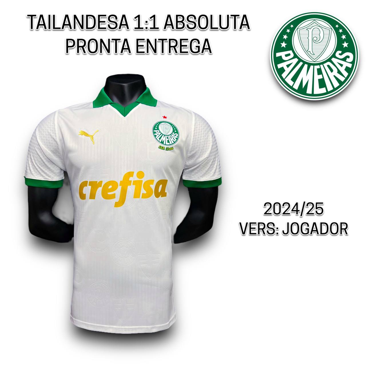 Camisa de time Tailandesa 1.1 JOGADOR PALMEIRAS PRONTA ENTREGA)