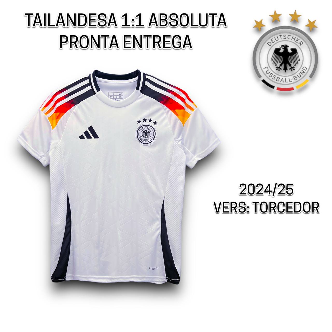 Camisa de time Tailandesa 1.1 TORCEDOR ALEMANHA PRONTA ENTREGA)