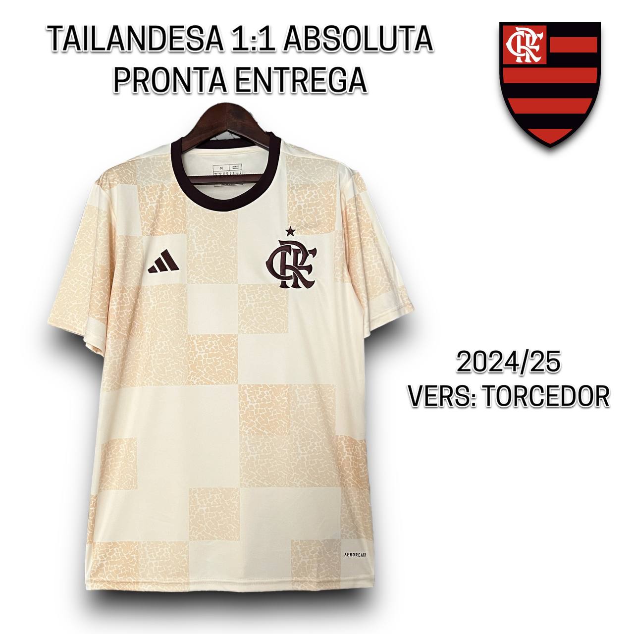 Camisa de time Tailandesa 1.1 TORCEDOR FLAMENGO PRONTA ENTREGA)     