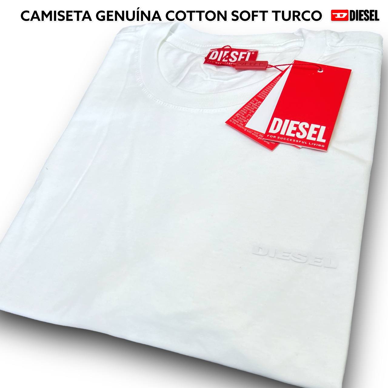 Camiseta GENUINA COTTON SOFT TURCO - DIESEL arte em termogel