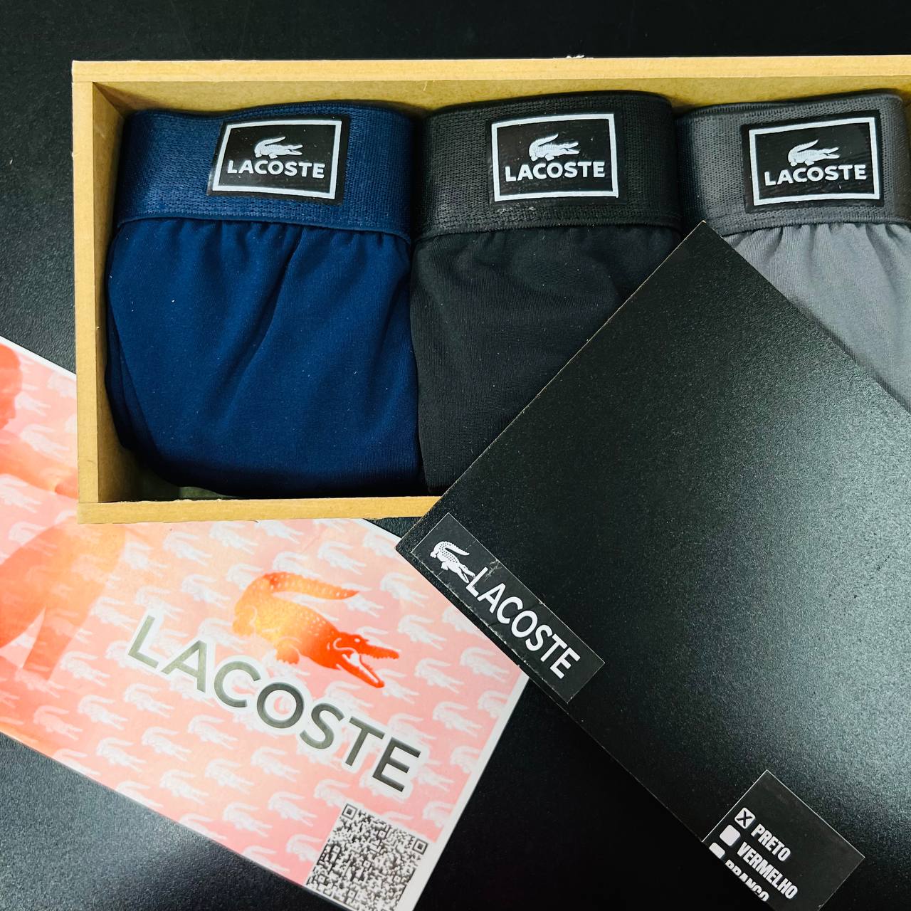 Kit Cueca Premium na caixa de MADEIRA LT25A (C552)