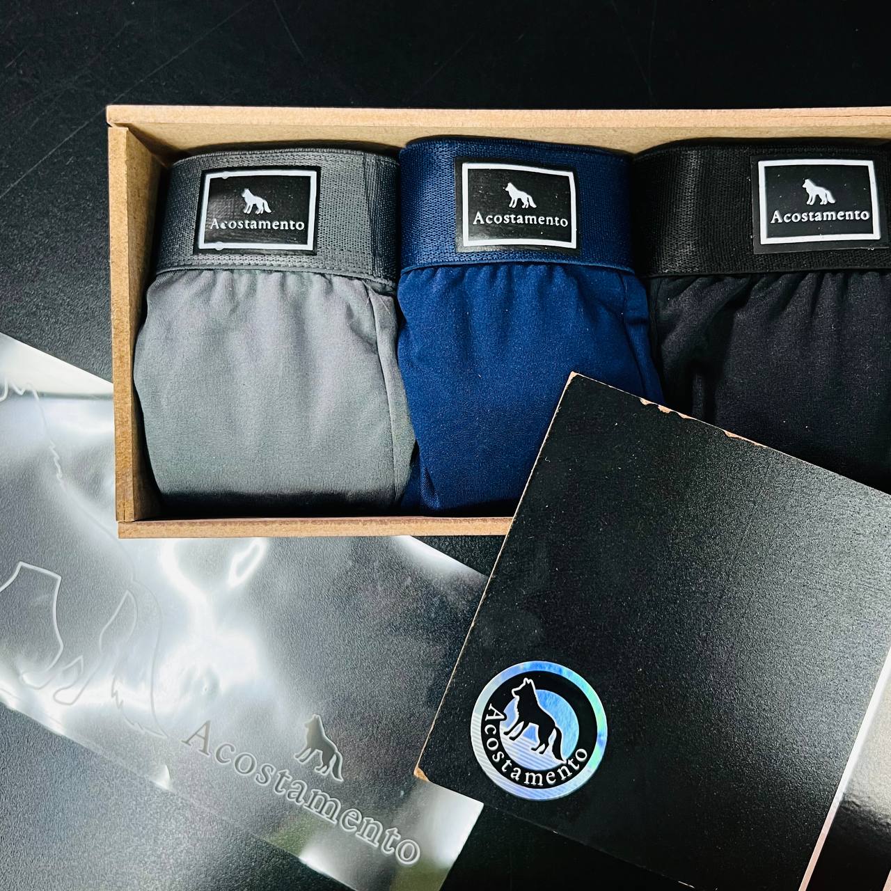 Kit Cueca Premium na caixa de MADEIRA (LT038)