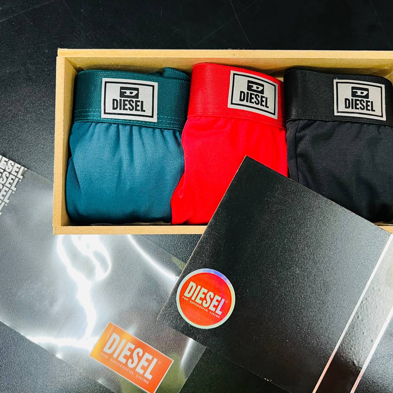 Kit Cueca Premium na caixa de MADEIRA (LT037)