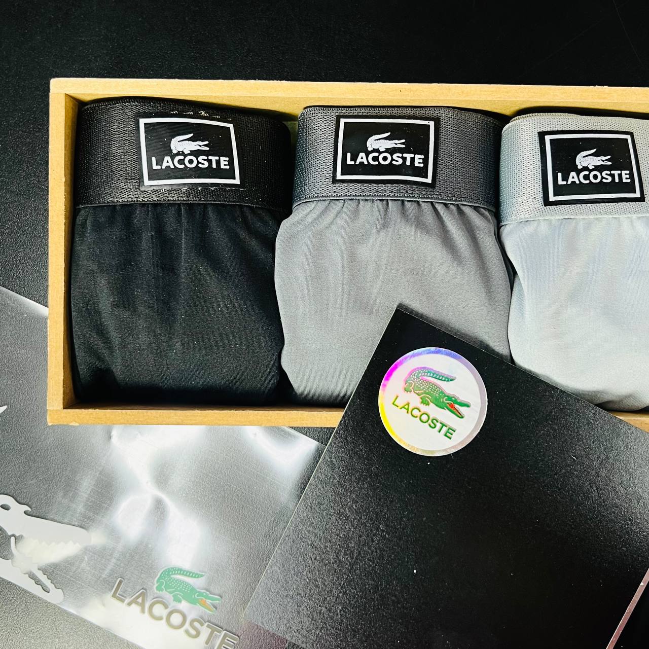 Kit Cueca Premium na caixa de MADEIRA (LT038)