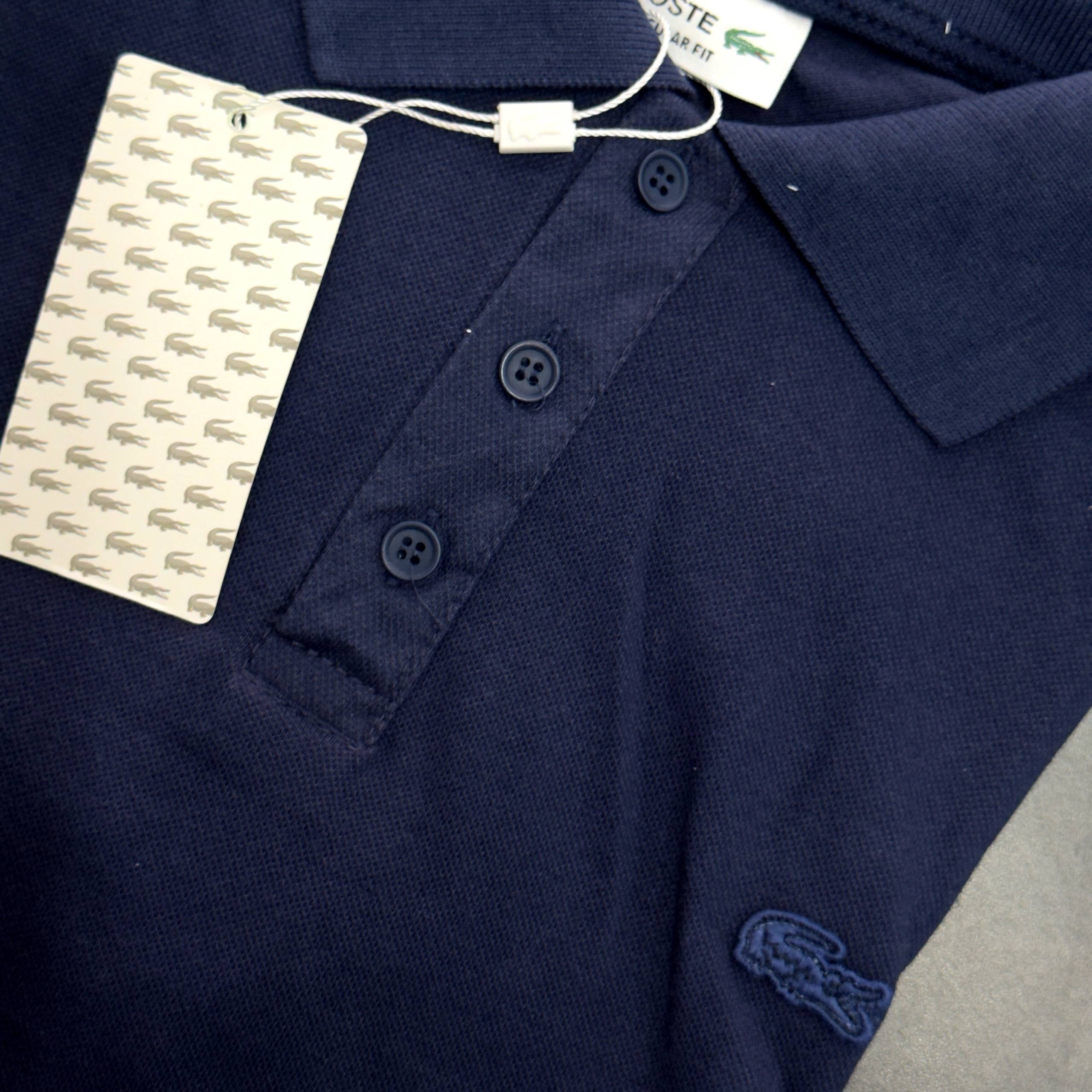 Camisa Polo Lacoste piquet dupla importada