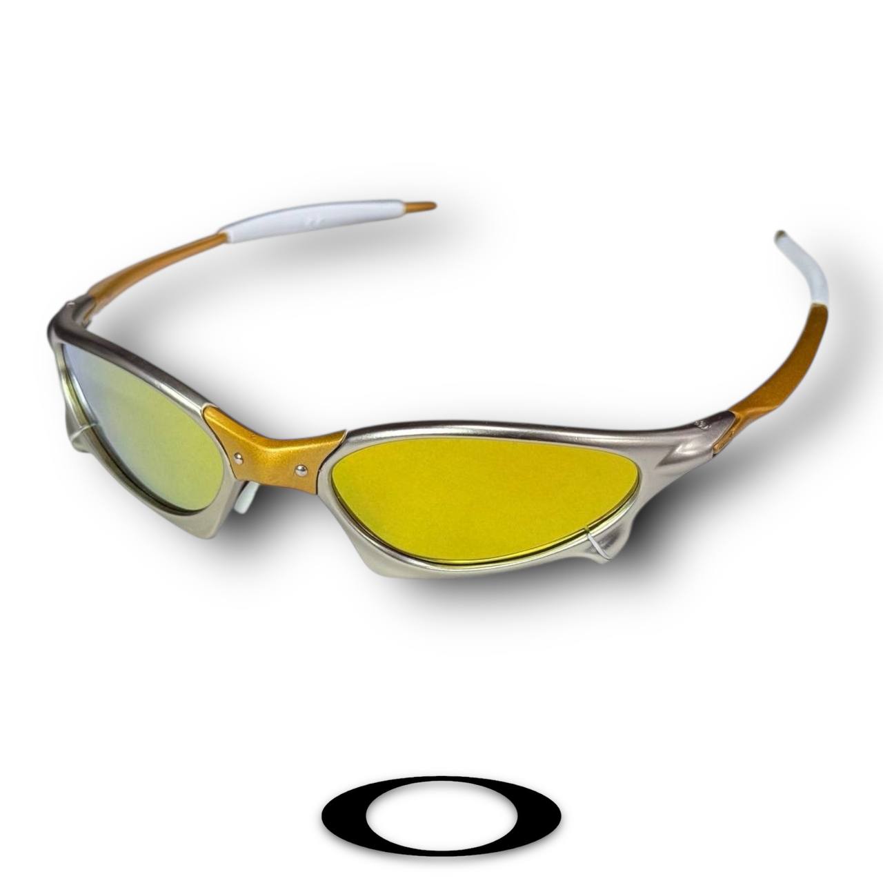 Óculos OAKLEY JULIET (LT024) - ARMAÇÃO: PLASMA - PRATA - Kit Borracha: ROSA - MODELO: PENNY