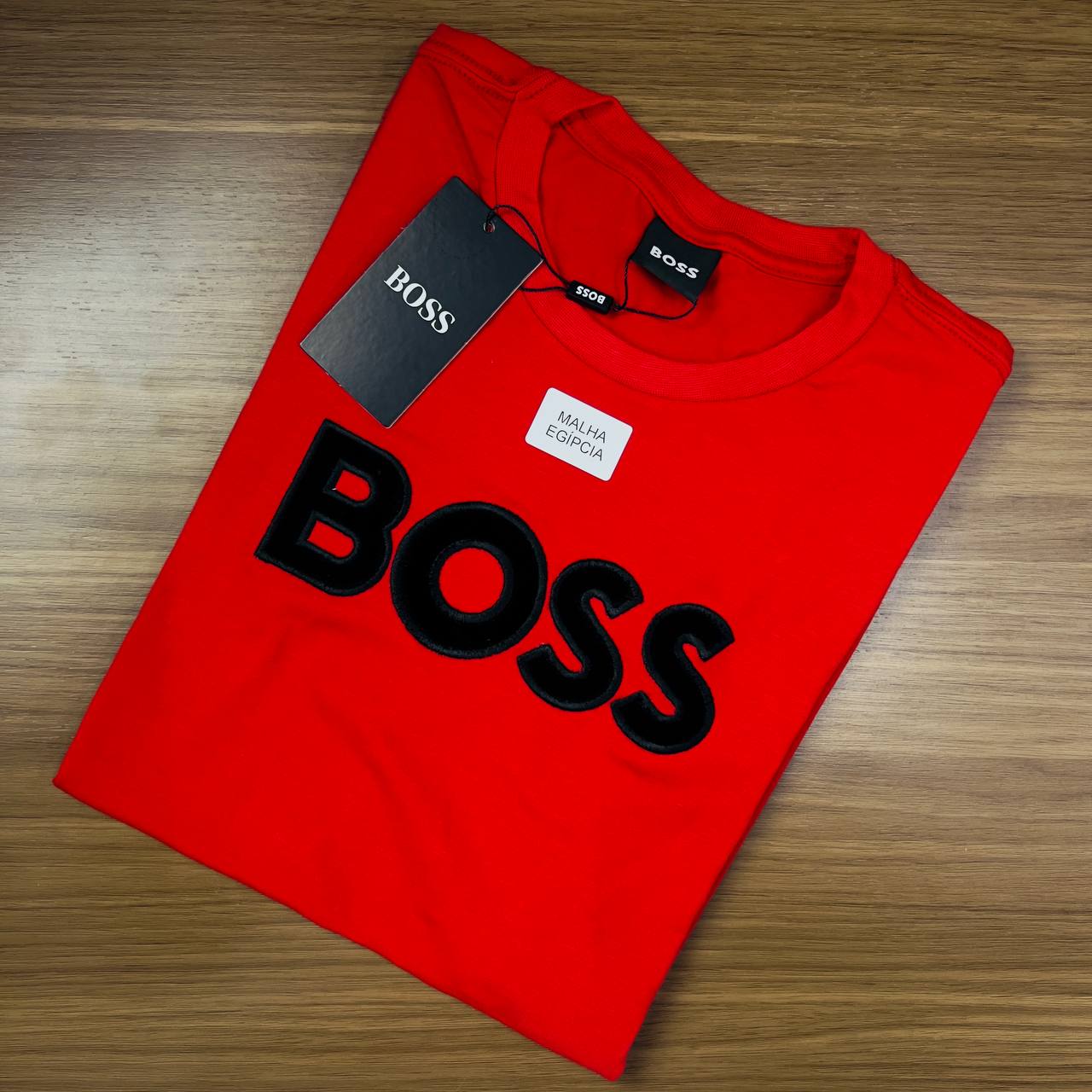 Camiseta Malha Egípcia Soft Boss - Veludo + bordado LT010 