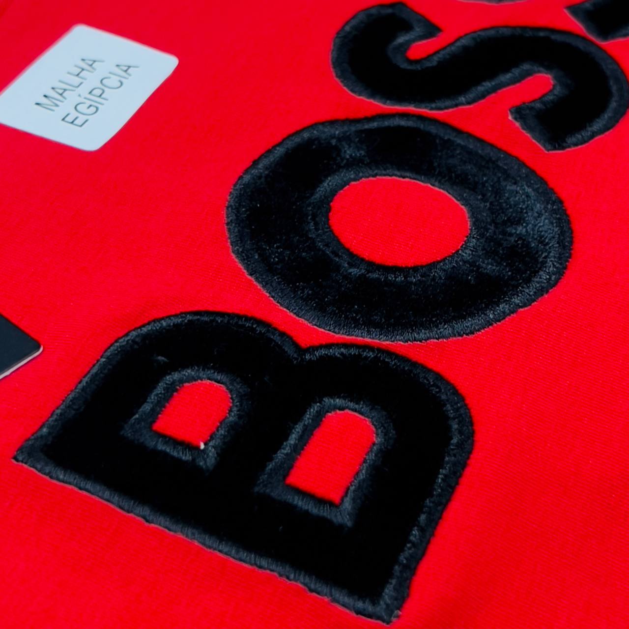 Camiseta Malha Egípcia Soft Boss - Veludo + bordado LT010 