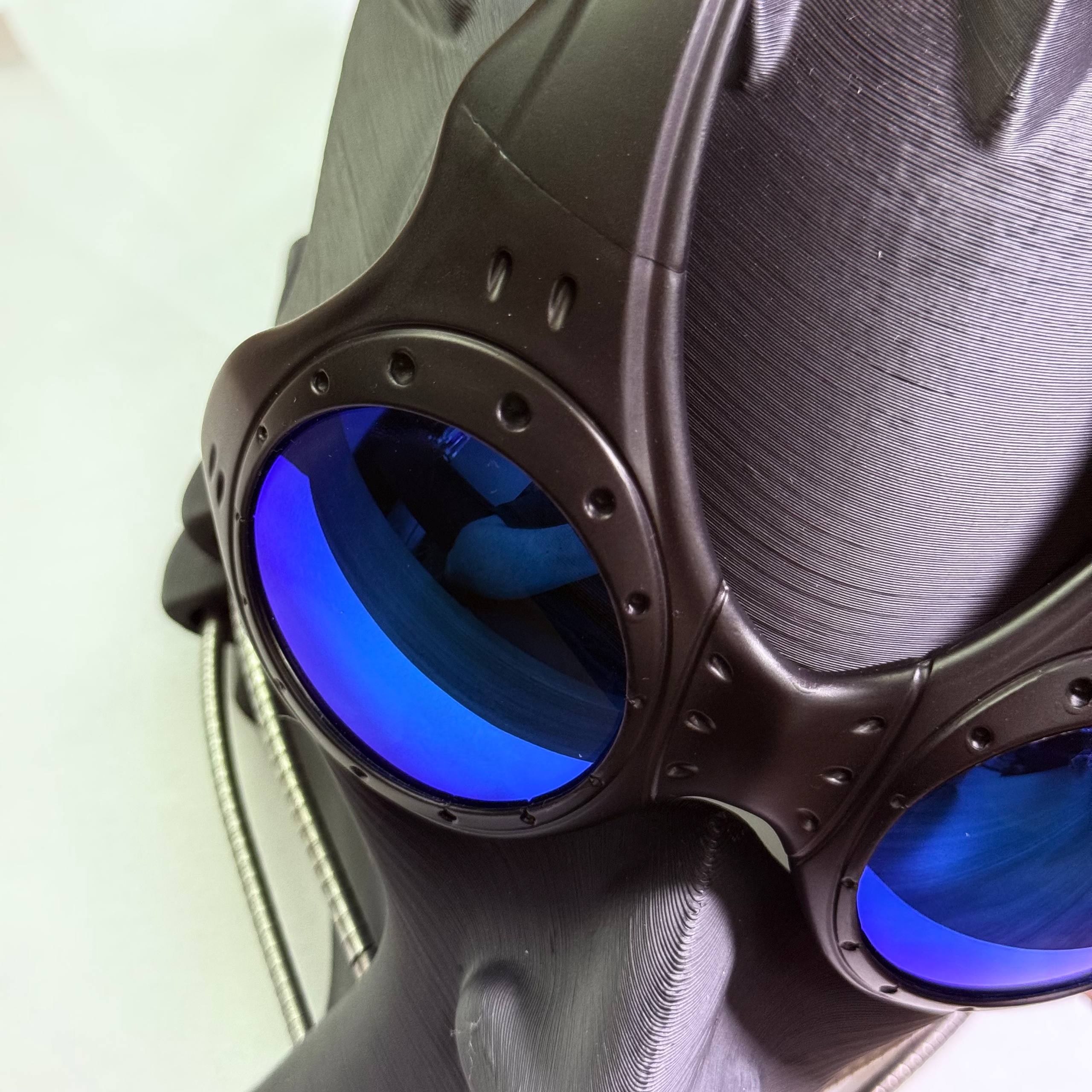 Óculos OAKLEY JULIET (LT024) - ARMAÇÃO: BLACK - Kit Borracha: AZUL - MODELO: JULIET