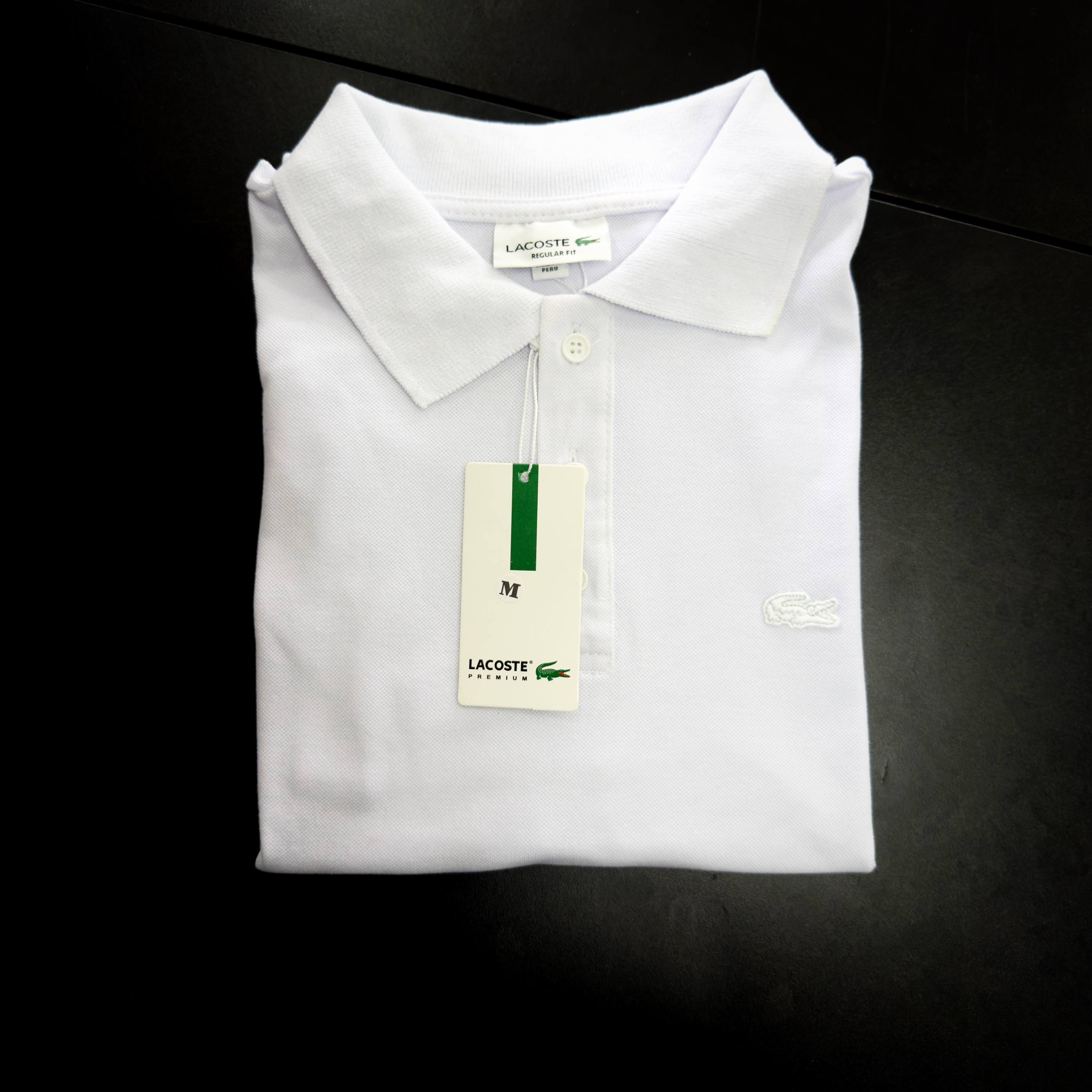 Camisa Polo Lacoste piquet dupla importada 
