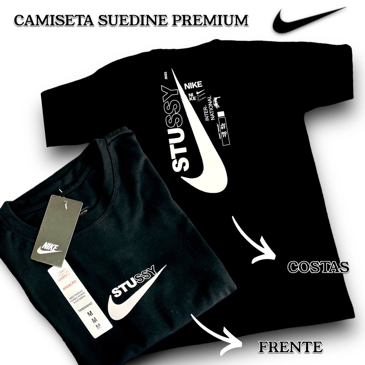 Camiseta Suedine Premium NIKE arte em Silk