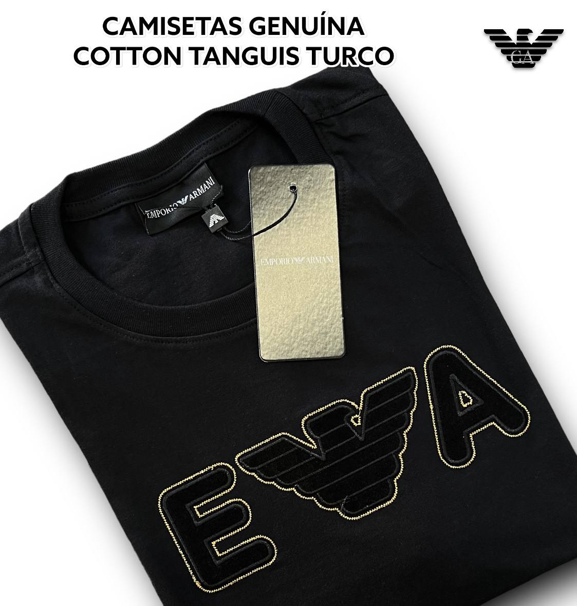 Camiseta GENUINA COTTON TANGUIS TURCO - ARMANI