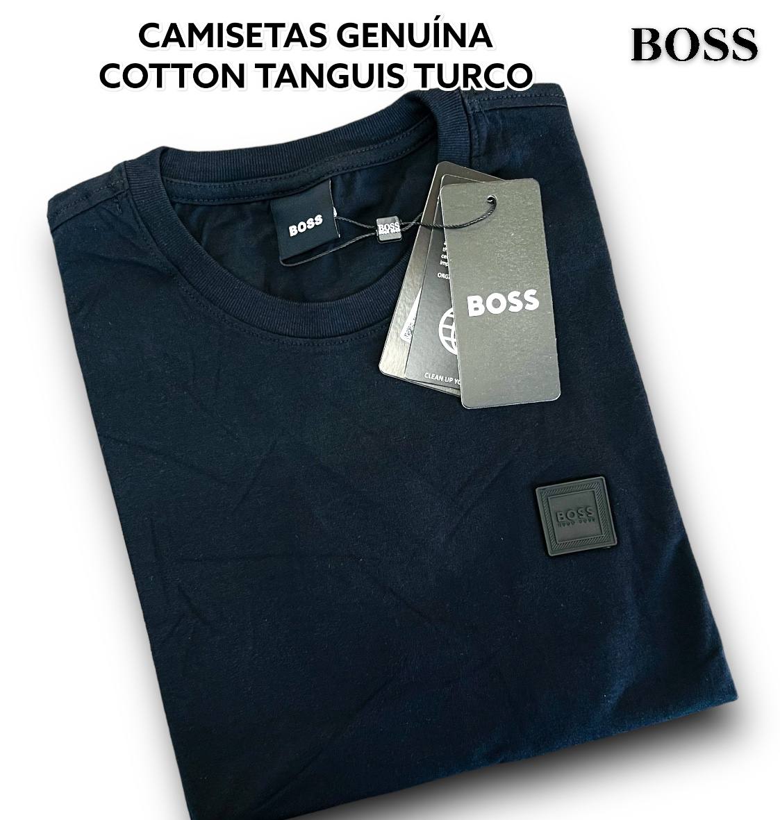 Camiseta GENUINA COTTON TANGUIS TURCO - HUGO BOSS