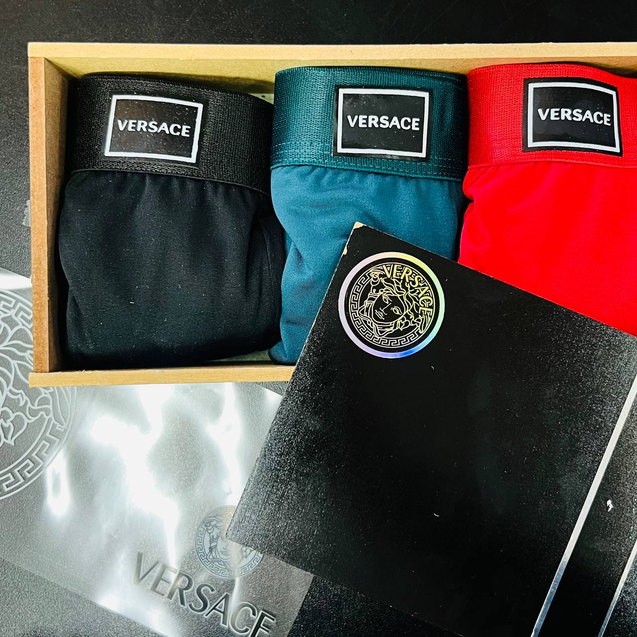 Kit Cueca Premium na caixa de MADEIRA (LT038)