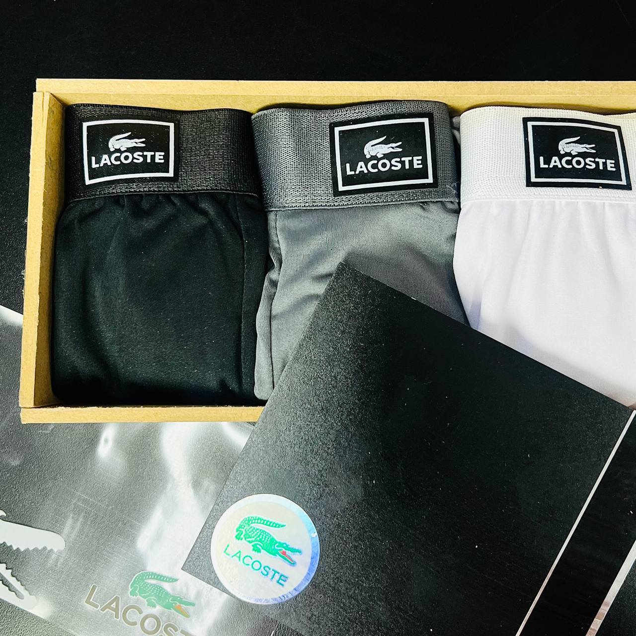 Kit Cueca Premium na caixa de MADEIRA (LT038)