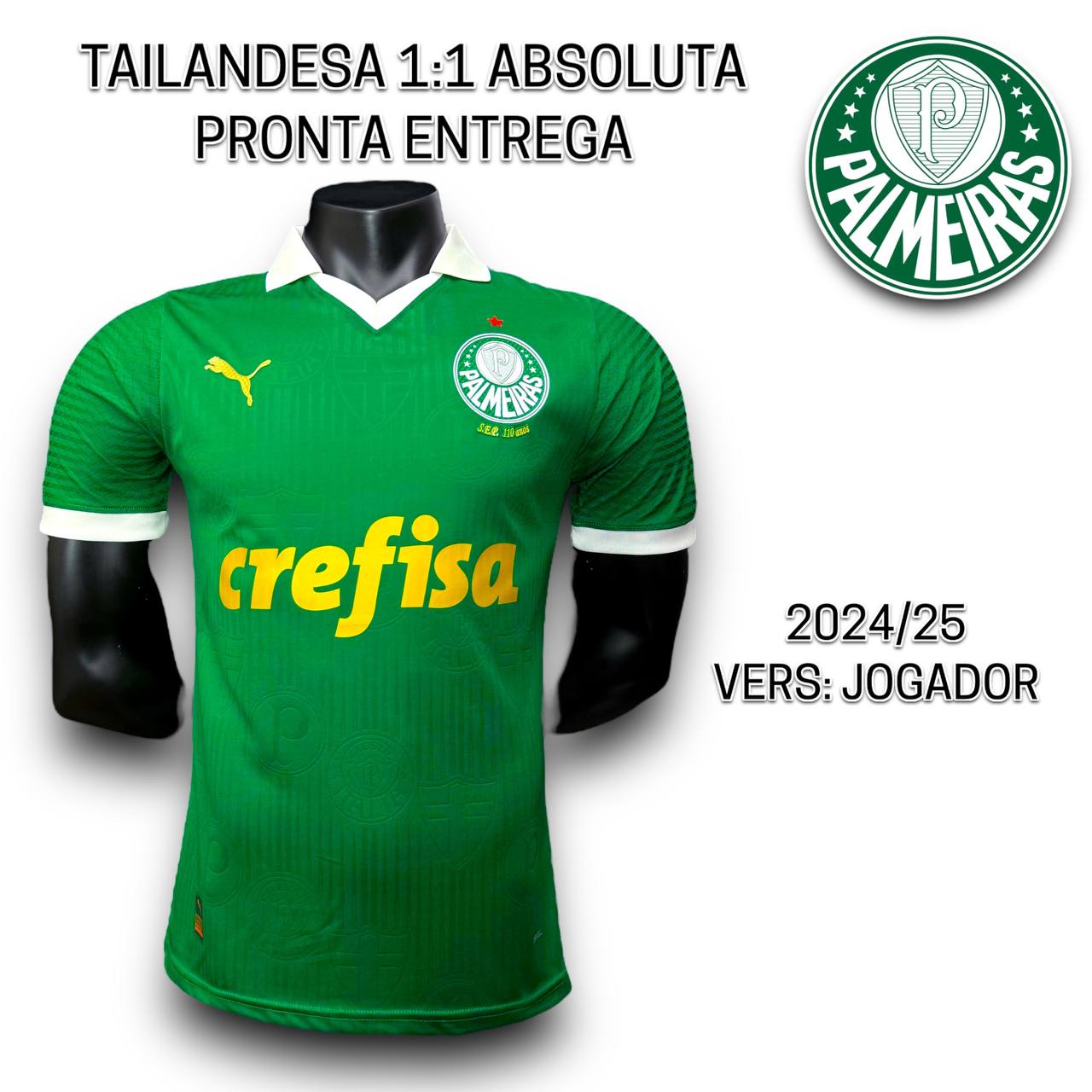 Camisa de time Tailandesa 1.1 JOGADOR PALMEIRAS PRONTA ENTREGA) 