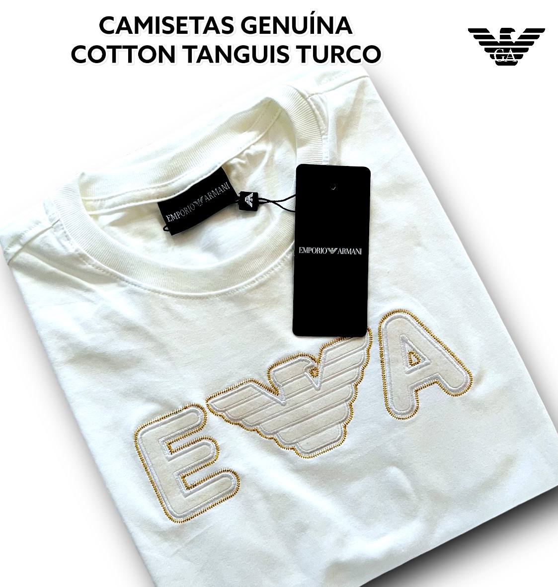 Camiseta GENUINA COTTON TANGUIS TURCO - ARMANI