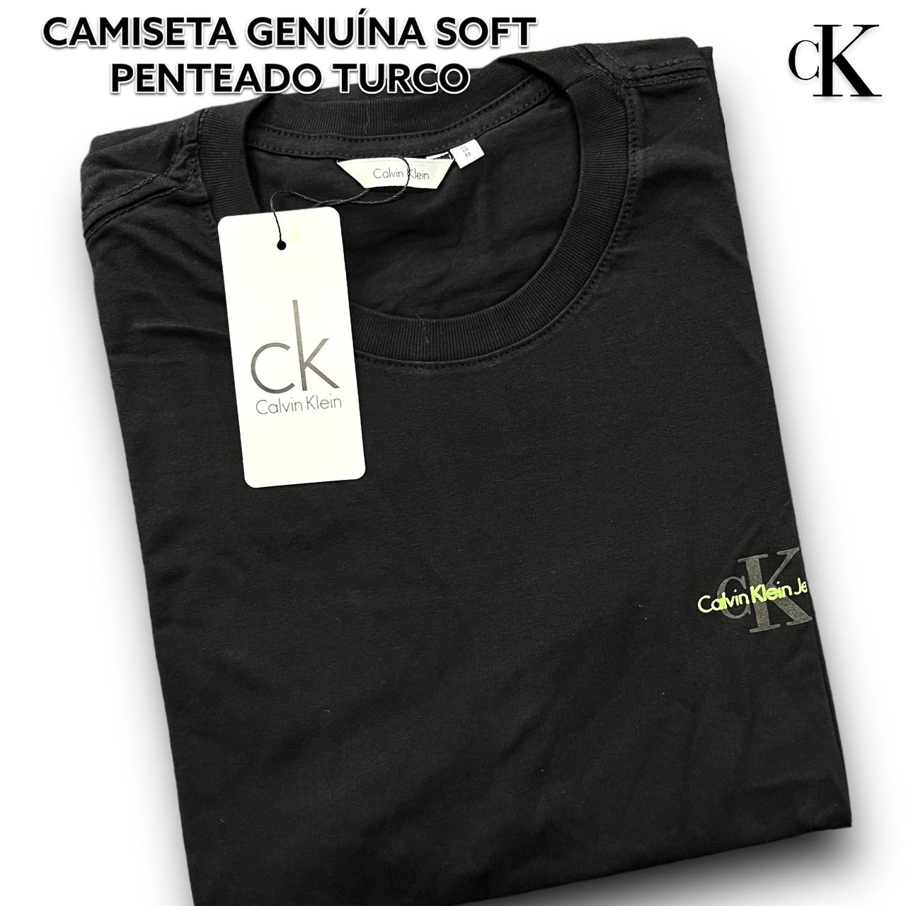CAMISETA GENUINA SOFT PENTEADO TURCO - CALVIN KLEIN arte em termogel