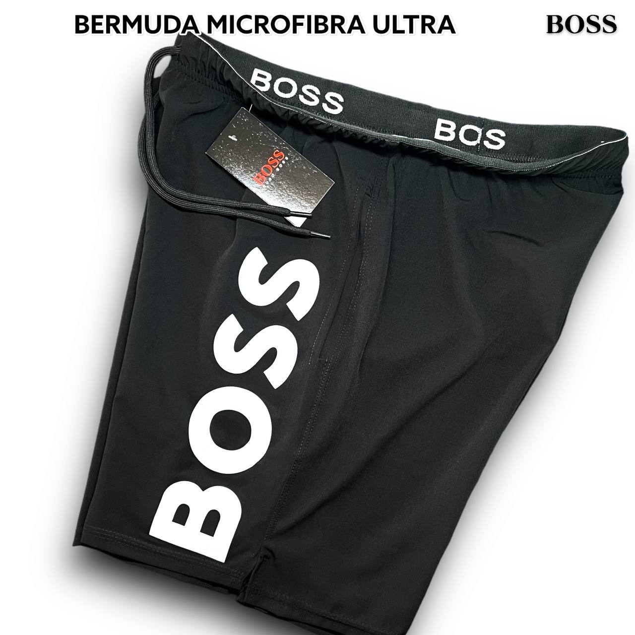 Bermuda Microfibra Ultra - HUGO BOSS arte em silk