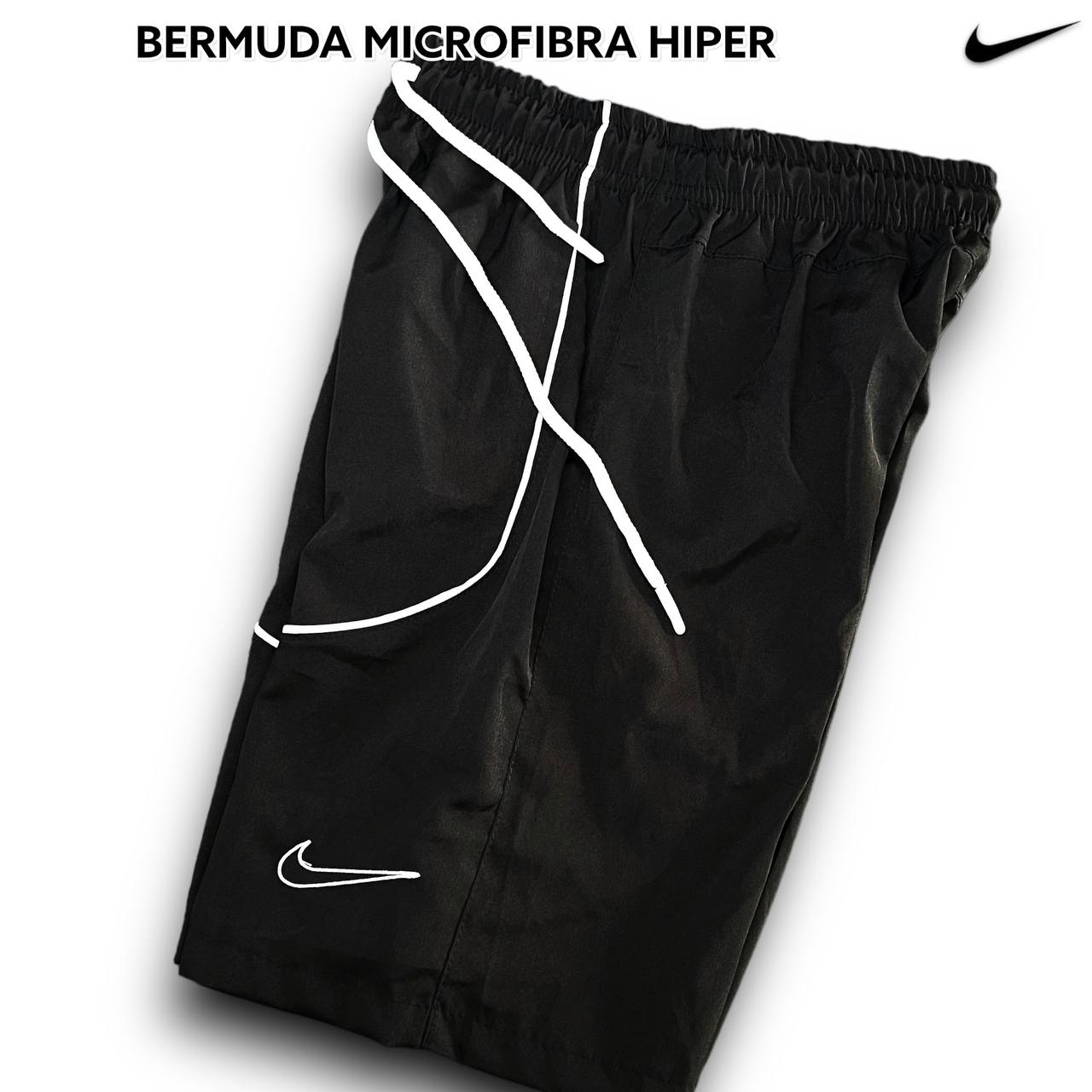 Bermuda Microfibra HIPER - NIKE arte em bordado 