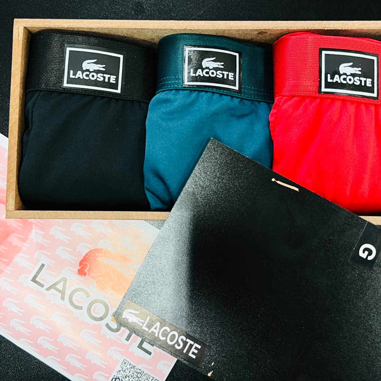 Kit Cueca Premium na caixa de MADEIRA (LT037)