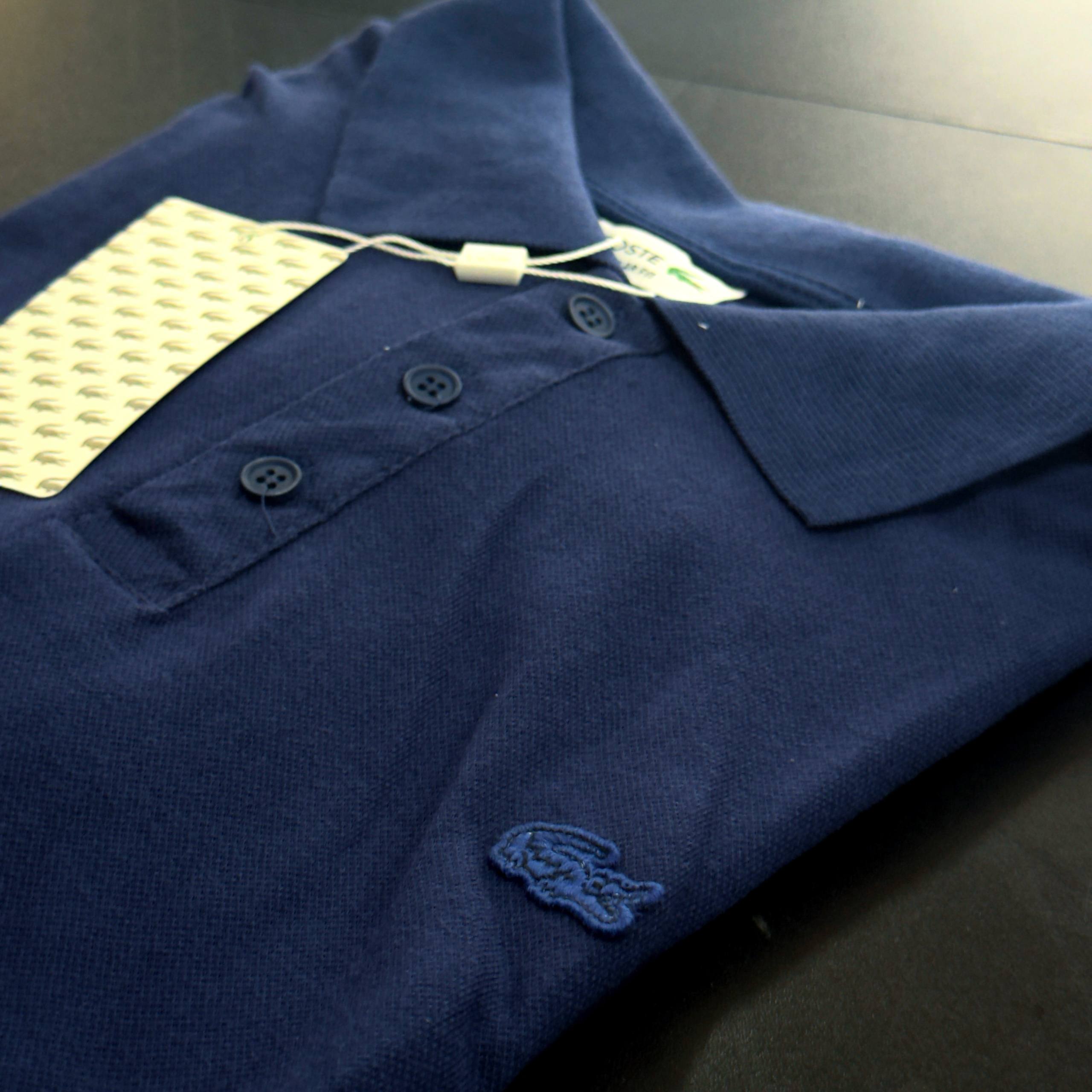 Camisa Polo Lacoste piquet dupla importada