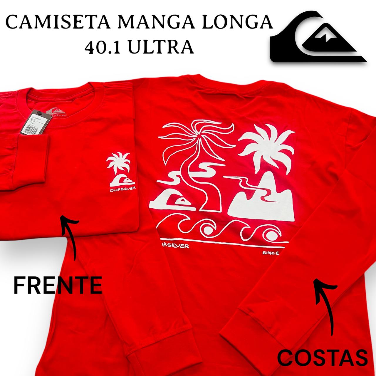 Camiseta Manga Longa 40.1 Ultra Premium - QUIKSILVER