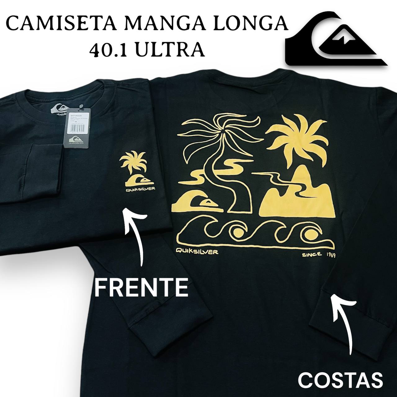 Camiseta Manga Longa 40.1 Ultra Premium - QUIKSILVER