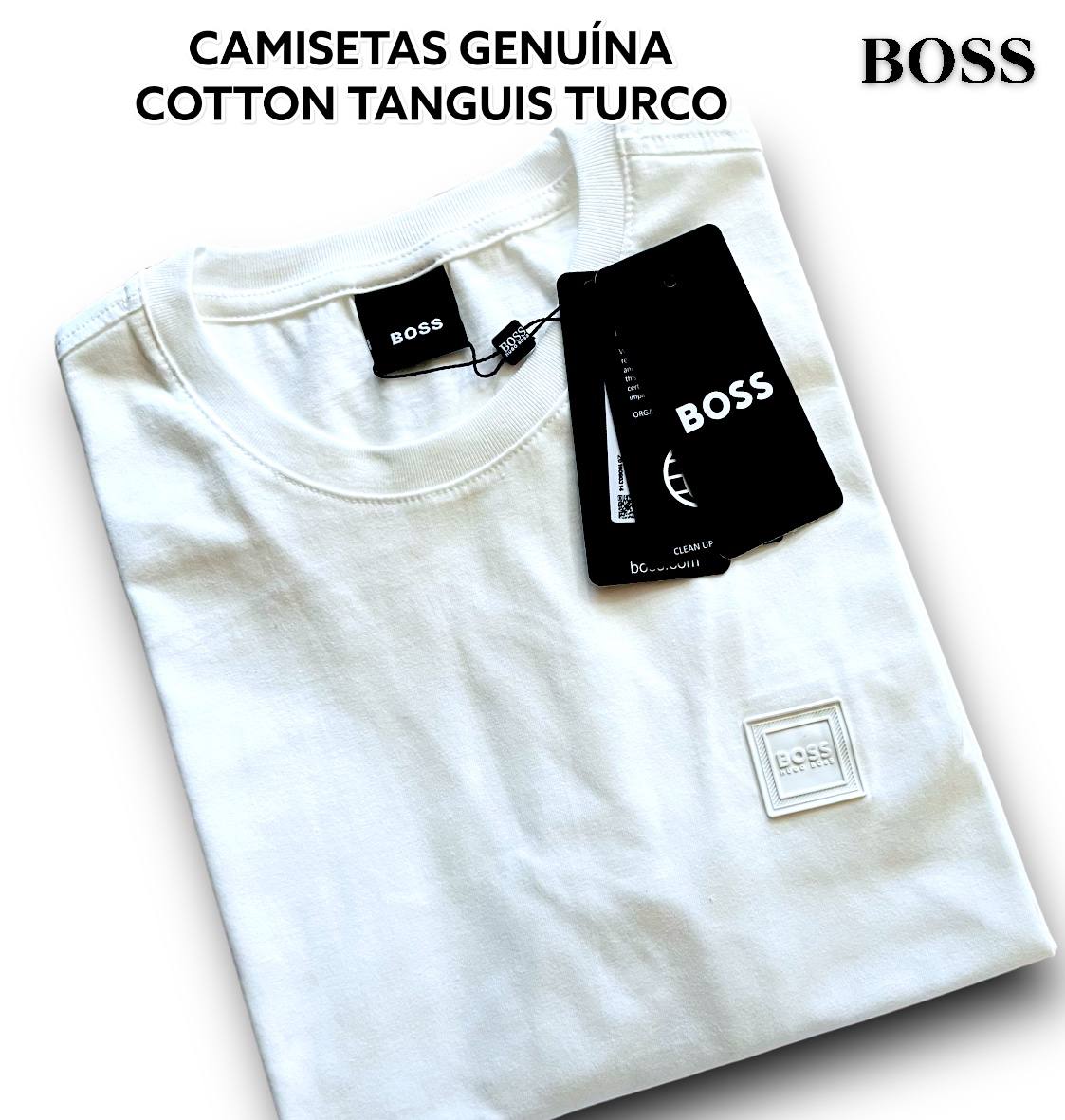 Camiseta GENUINA COTTON TANGUIS TURCO - HUGO BOSS
