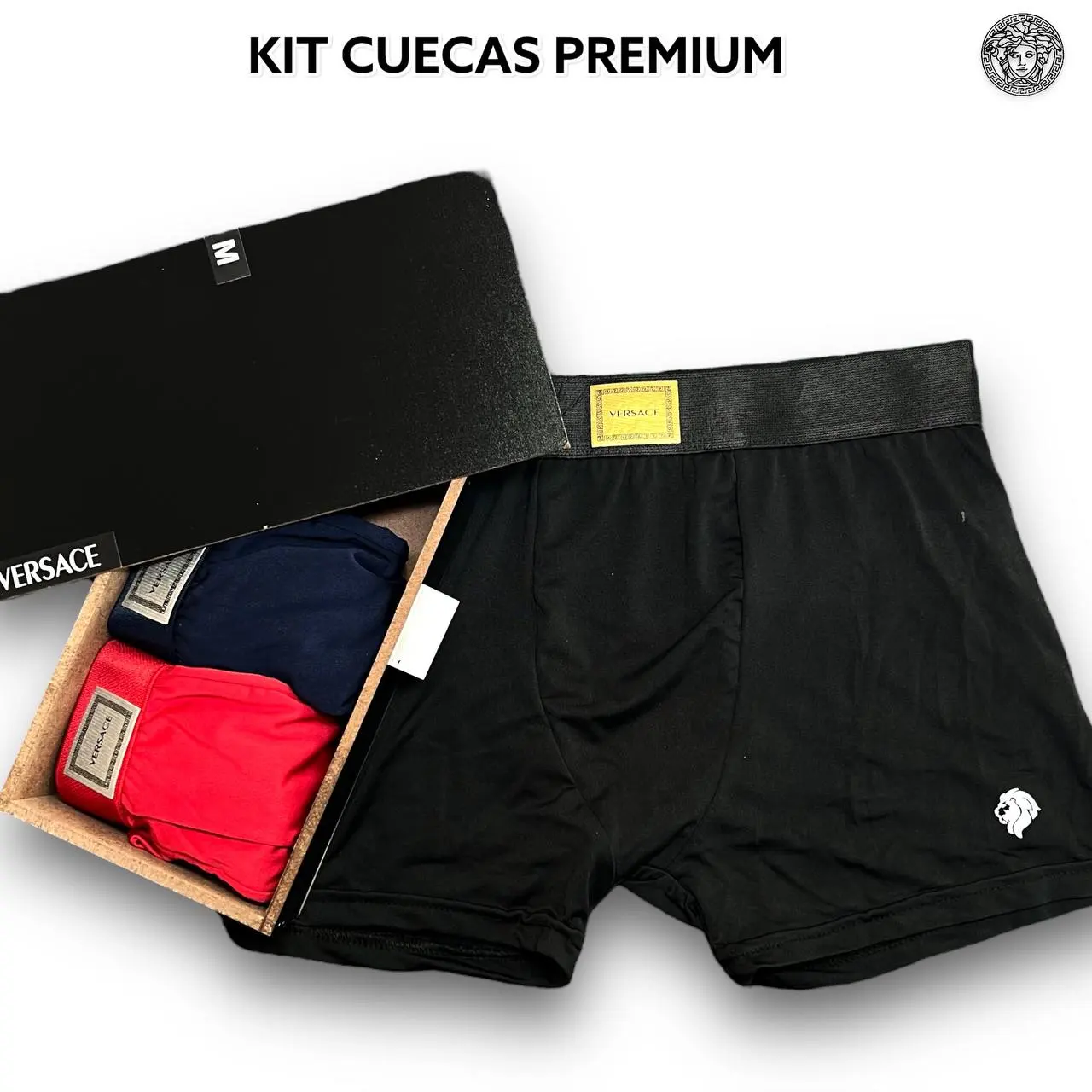 Kit Cueca Premium na caixa de MADEIRA
