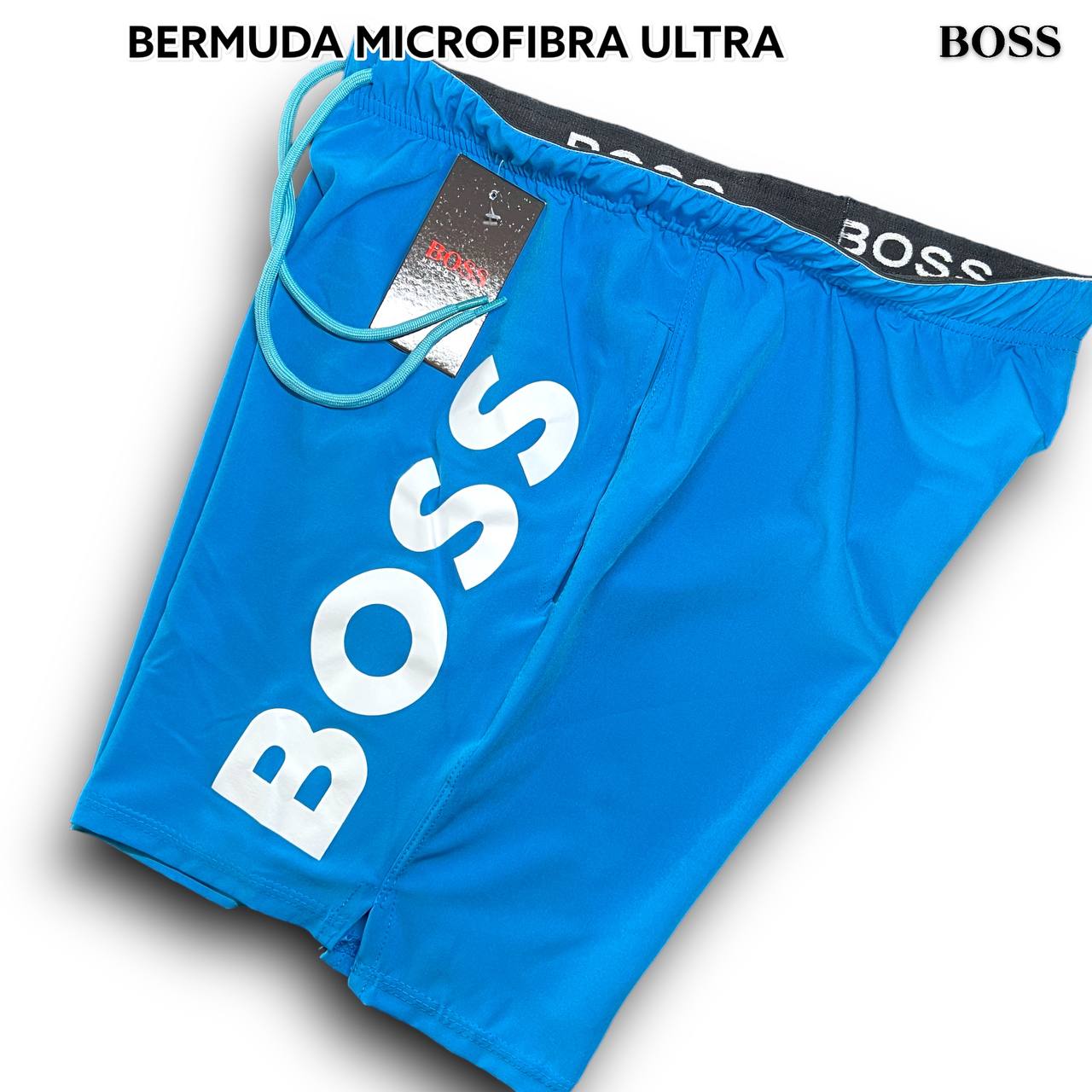 Bermuda Microfibra Ultra - HUGO BOSS arte em silk