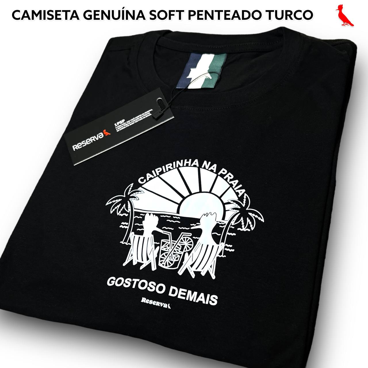 Camiseta Genuína Soft Penteado Turco - RESERVA arte em DTF