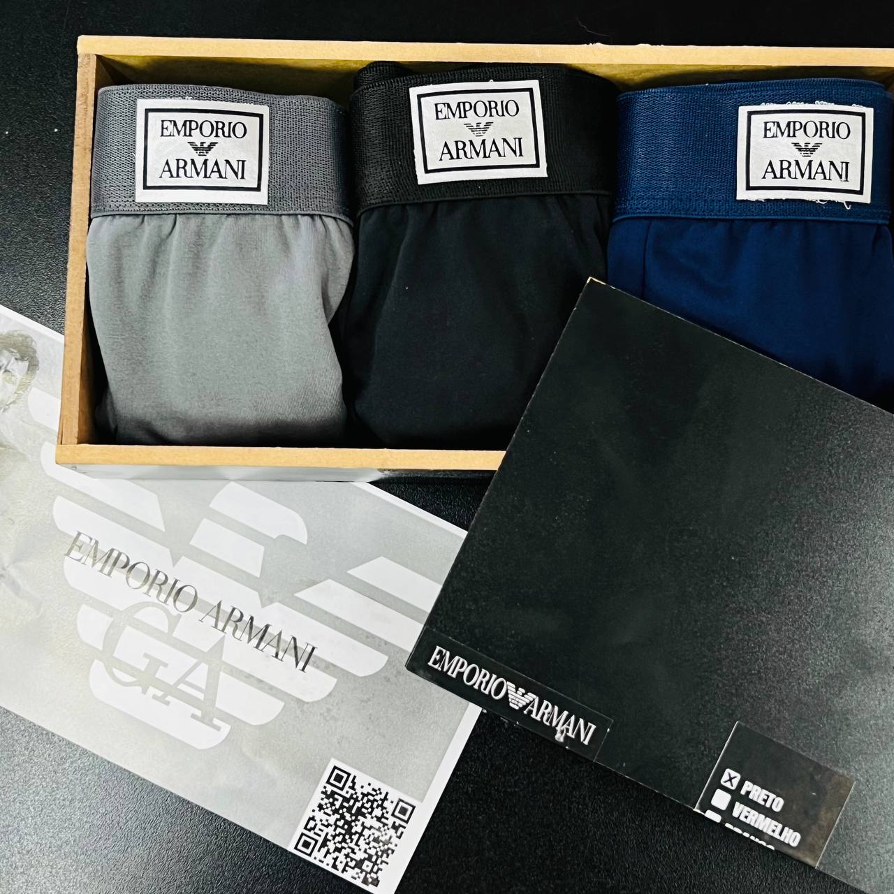 Kit Cueca Premium na caixa de MADEIRA LT 11-A (C282)